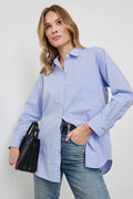 Elsa - Oxford White Stripe
