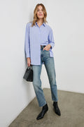 Elsa - Oxford White Stripe