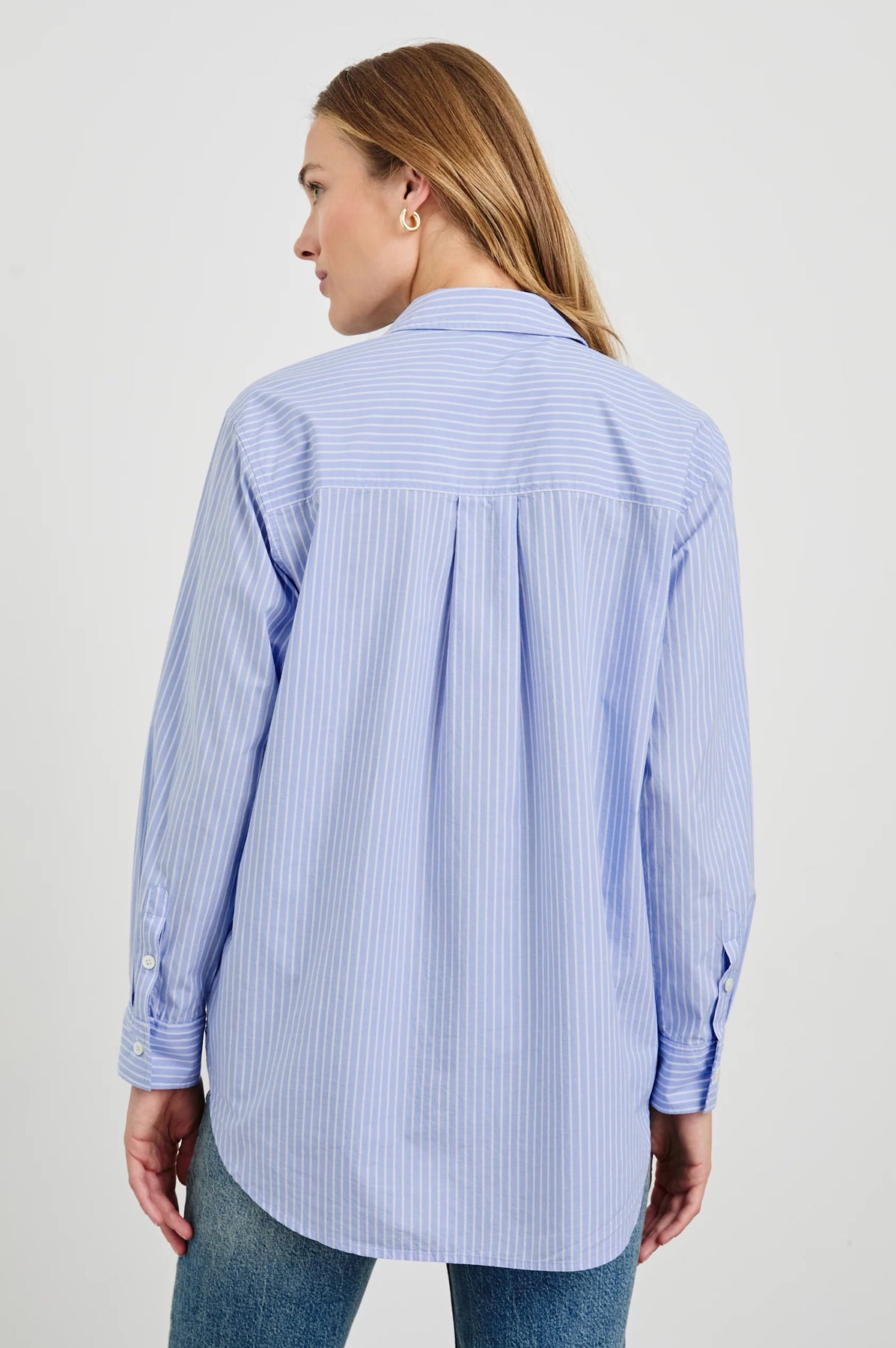 Elsa - Oxford White Stripe