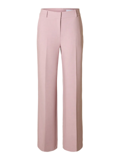 Rita Mw Wide Pant Mel - Bleached Mauve Melange