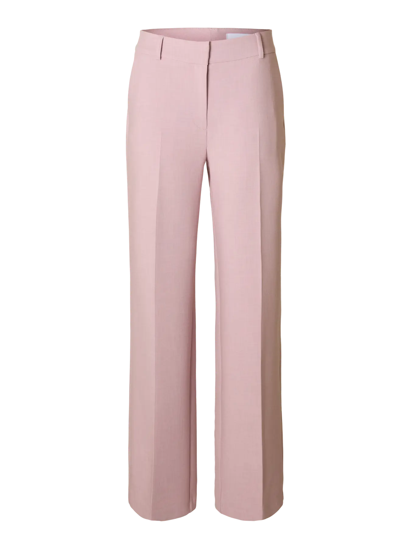 Rita Mw Wide Pant Mel - Bleached Mauve Melange