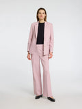 Rita Mw Wide Pant Mel - Bleached Mauve Melange