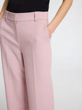 Rita Mw Wide Pant Mel - Bleached Mauve Melange