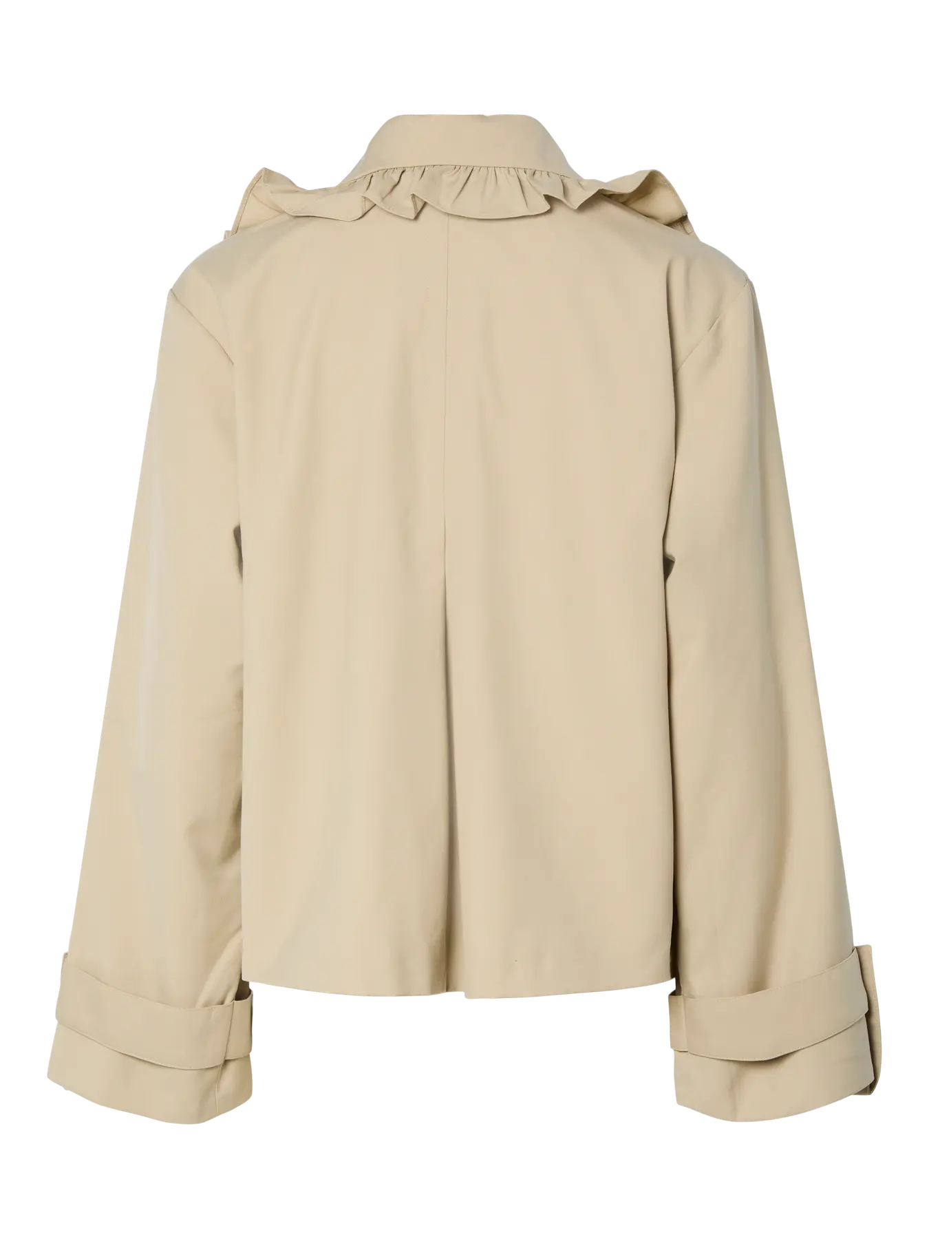 Yaselsana Ls Short Trenchcoat - Travertine
