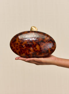 Eviana Clutch - Caramel Tortoise