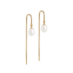 Eleanor Pearl Earring - Pearl