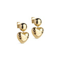 Poma Heart Earrings - Guld