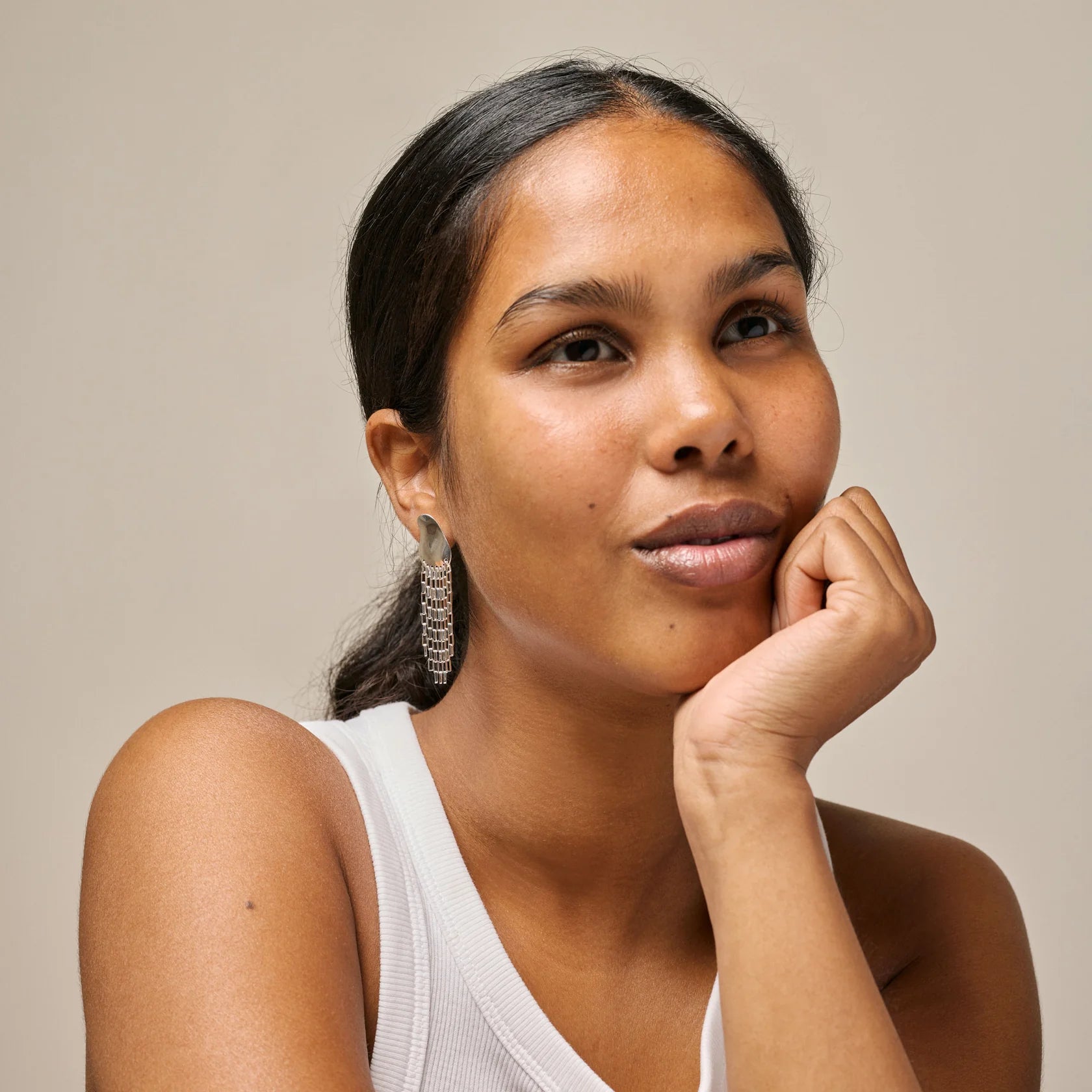 Solange Earrings - Silver