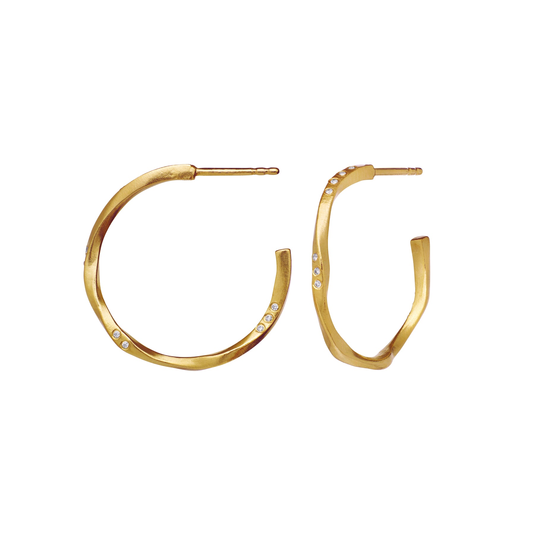 Echo Medium Örhängen - Guld