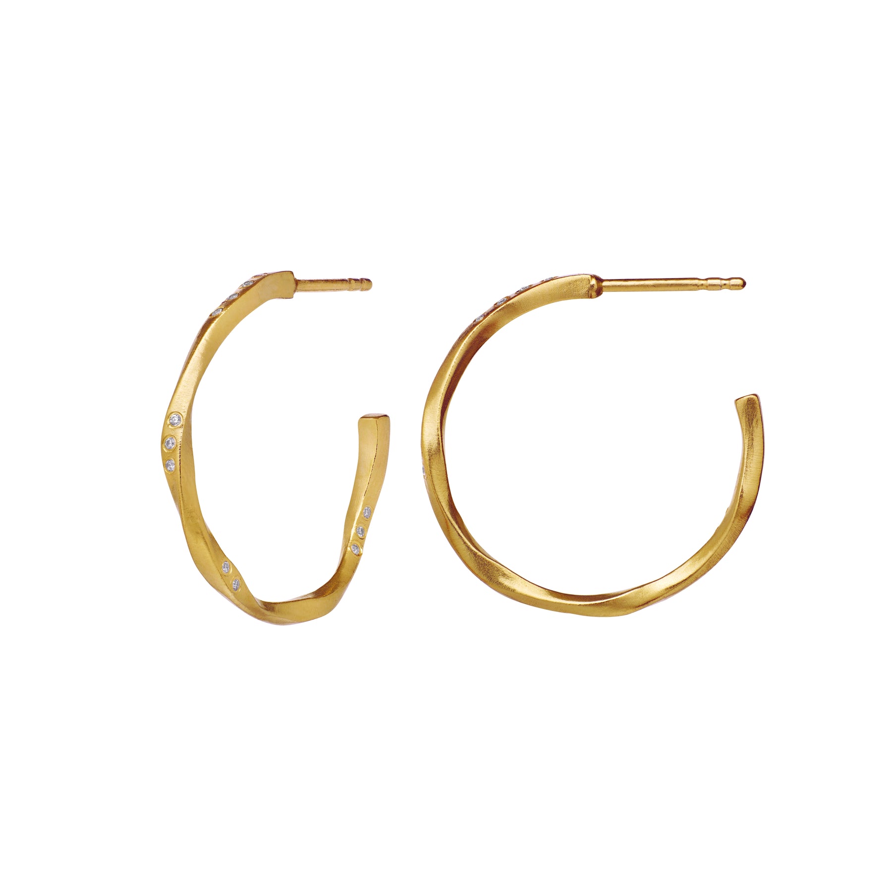 Echo Medium Örhängen - Guld