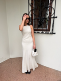 Eden Linen Maxi Dress - Beige