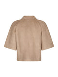 Editta Faux Suede Jacket - Sand