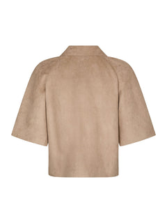 Editta Faux Suede Jacket - Sand