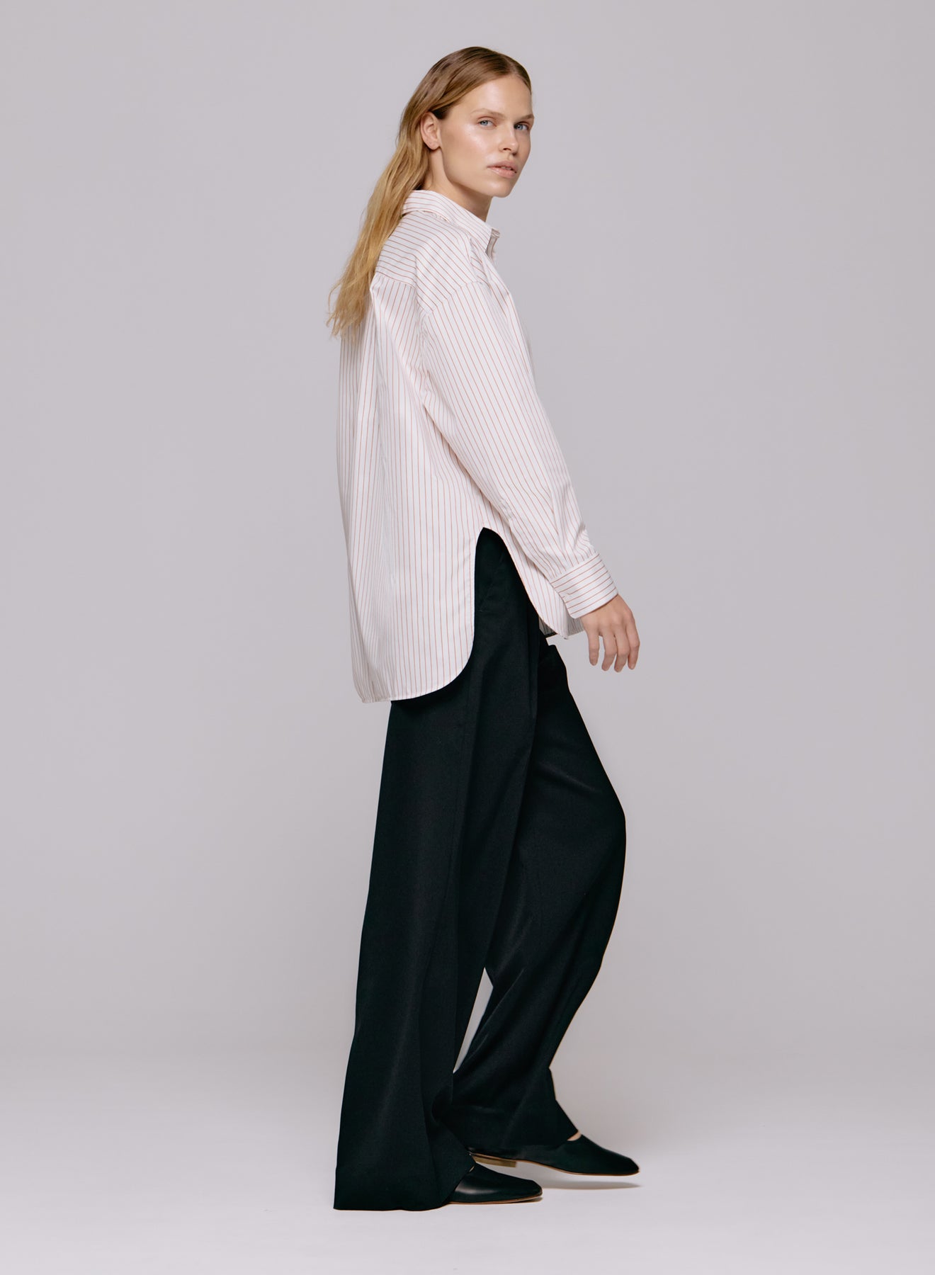 Edwina Shirt - Orange Stripe