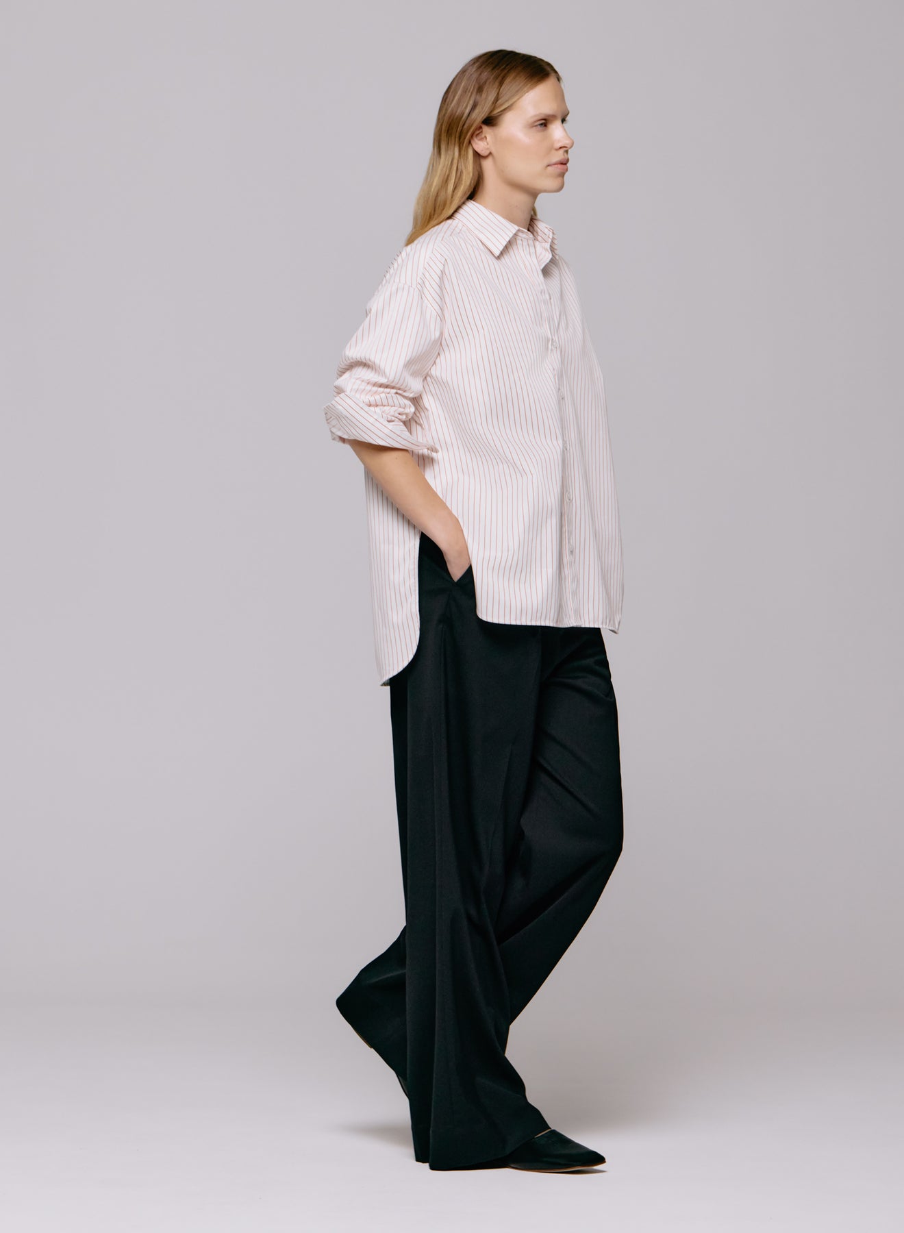 Edwina Shirt - Orange Stripe