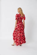 Elaine Dress - Coral Roses