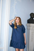 Elena Dress - Glitter Denim