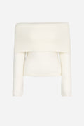 Eliette Off-Shoulder Knit - Cream
