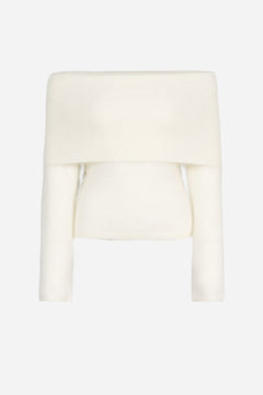 Eliette Off-Shoulder Knit - Cream