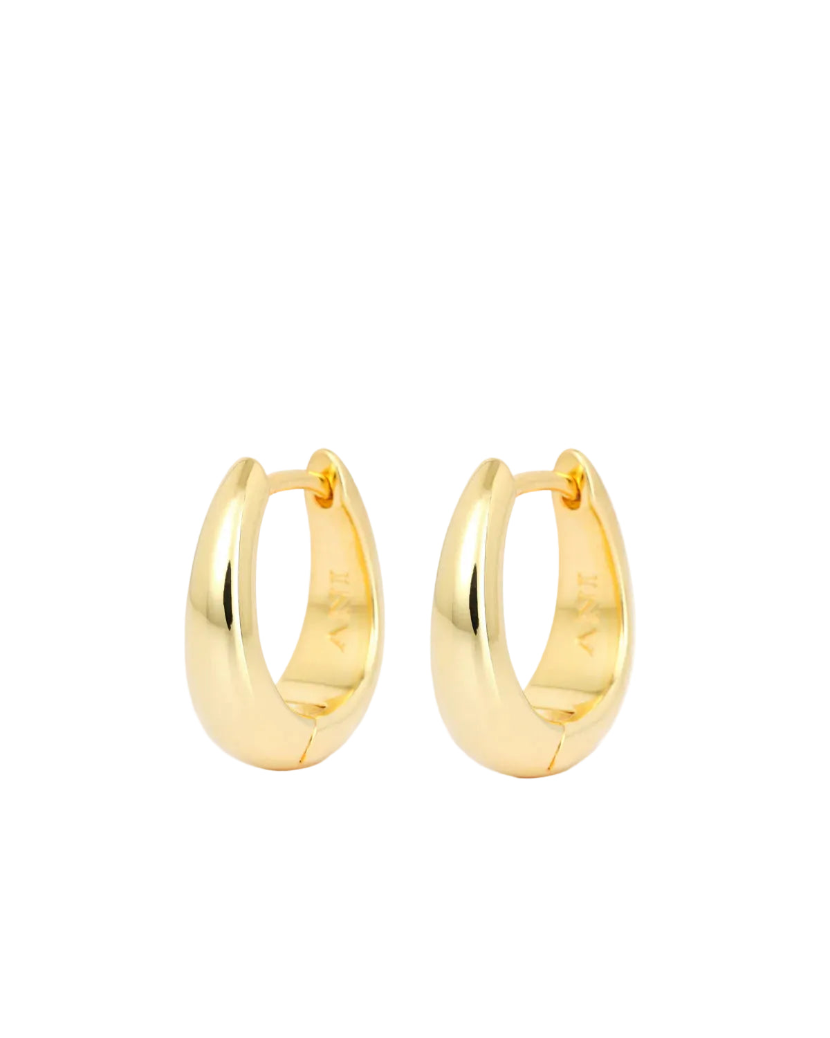 Ellipse Örhängen - Guld