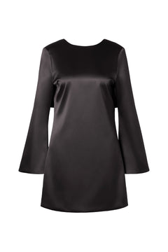 Elna Bow Detailed Mini Dress - Black