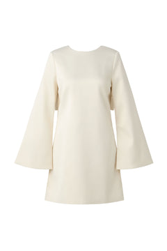 Elna Bow Detailed Mini Dress - Vanilla