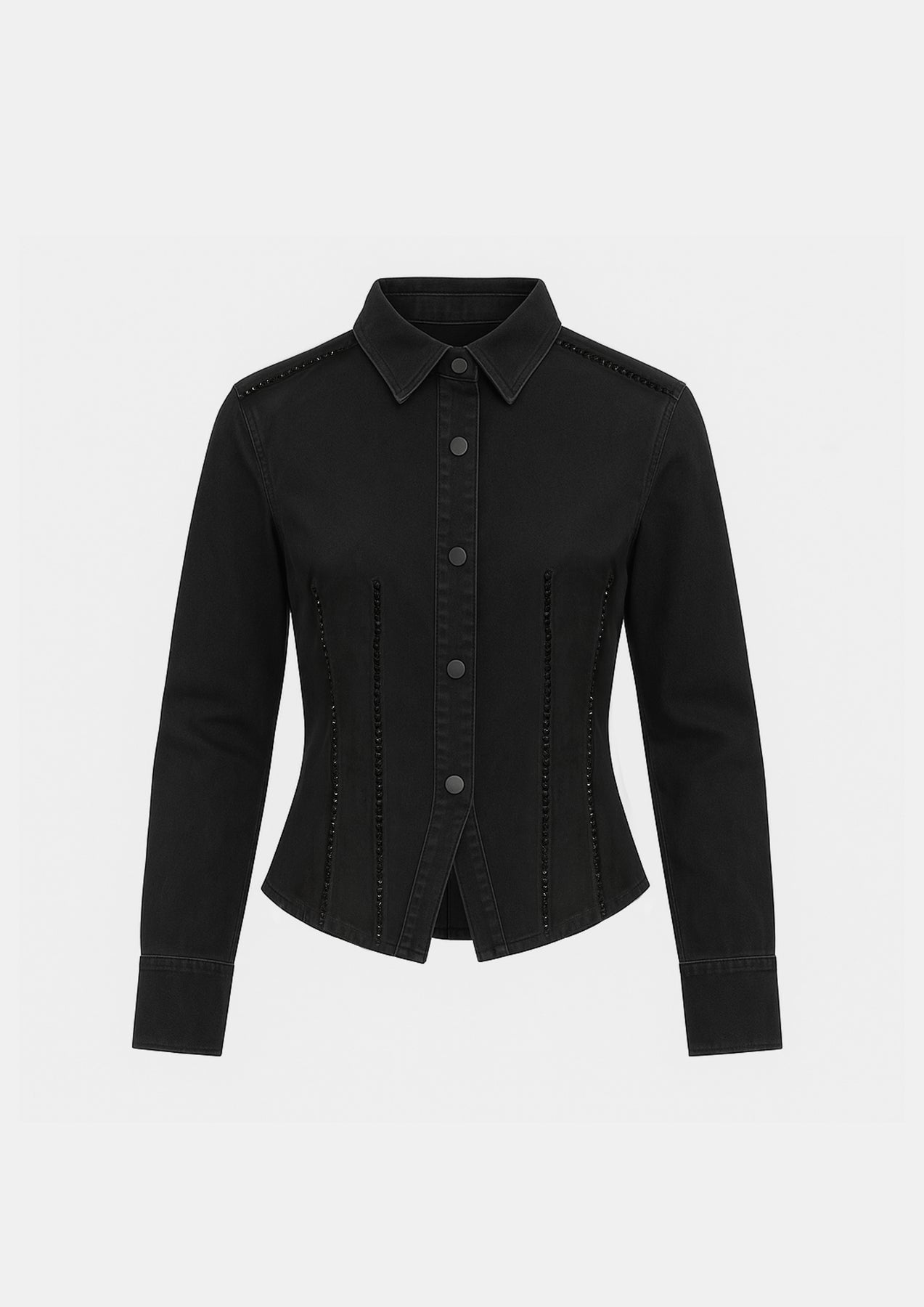 Eloise Embellished Skjorta - Svart