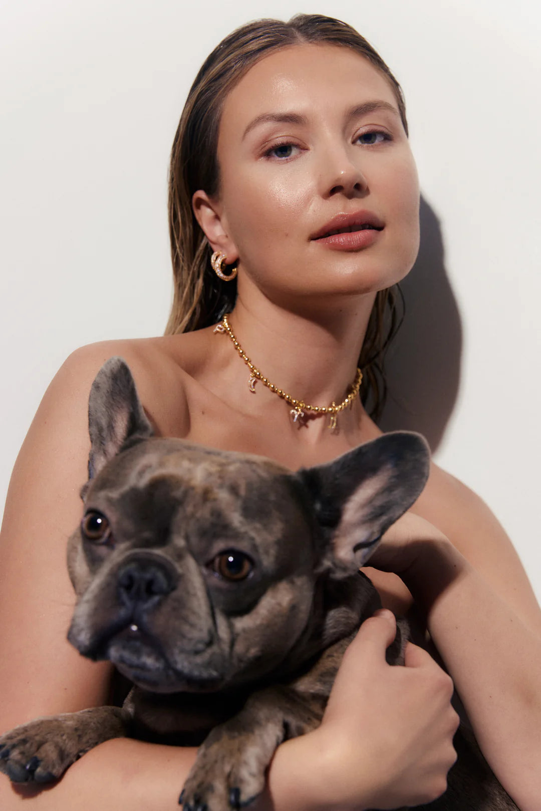 Medium Chunky Hoops - Vit