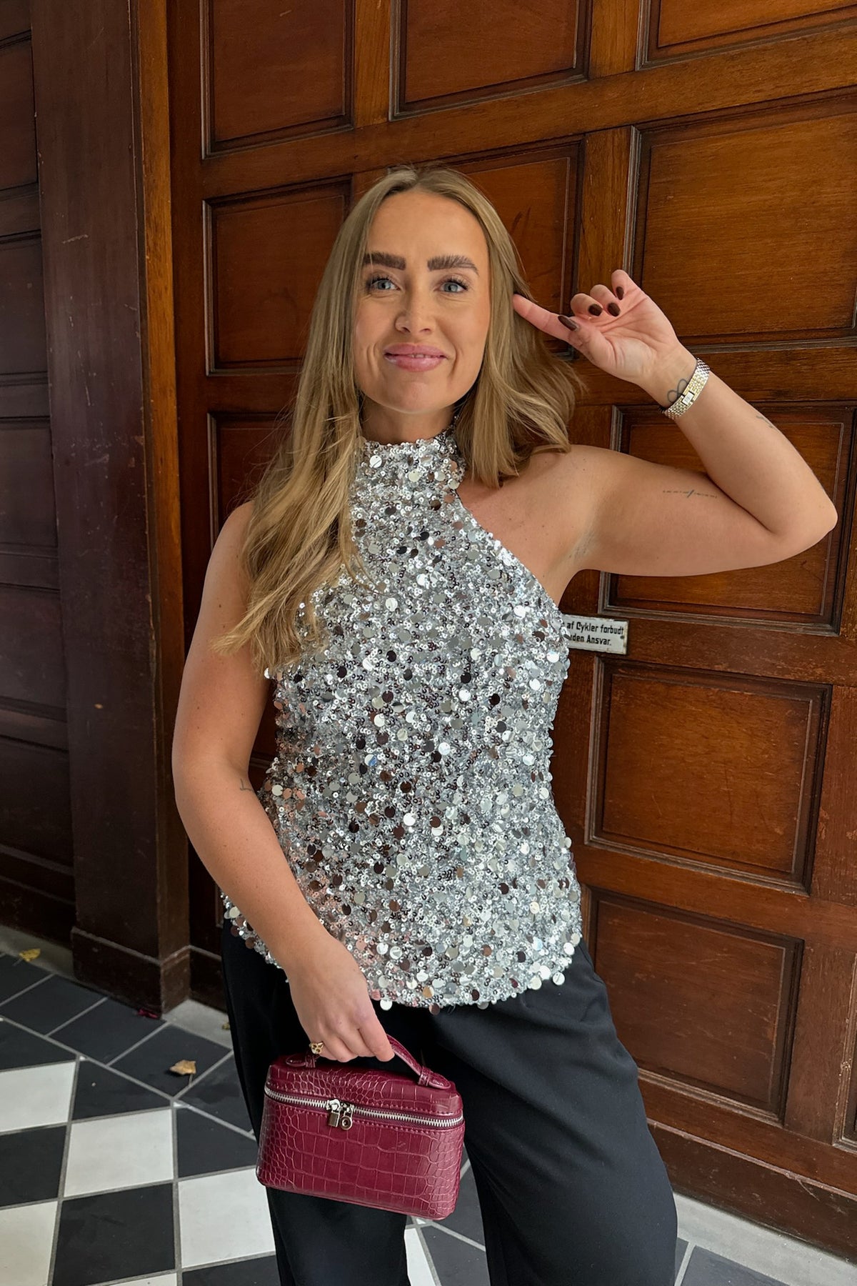 Emilyic Top - Silver Sequin