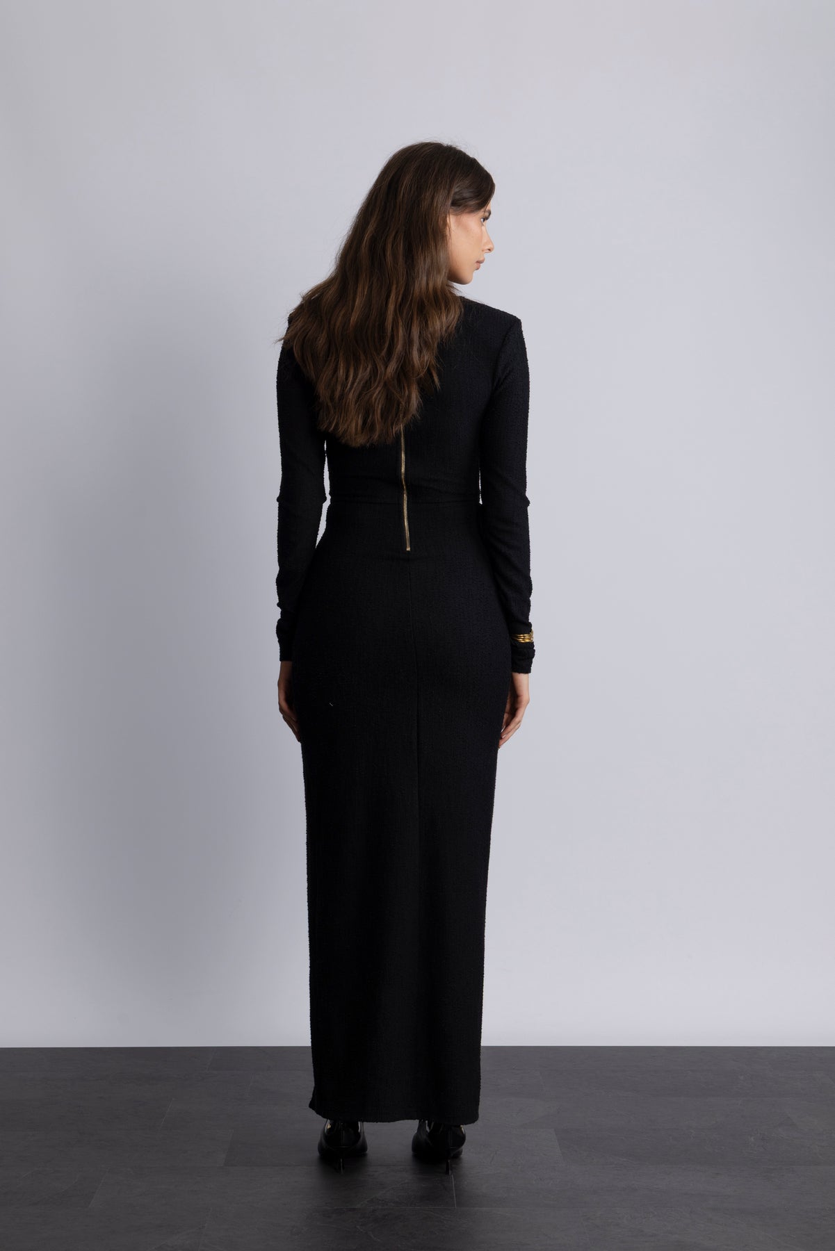Piper Split Maxi Dress - Svart