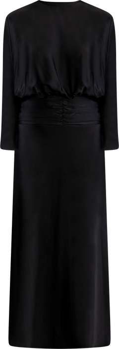 Billie Maxi Satin Dress - Black