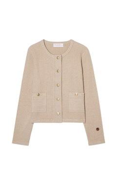 Estelle Solid Cardigan - Sand