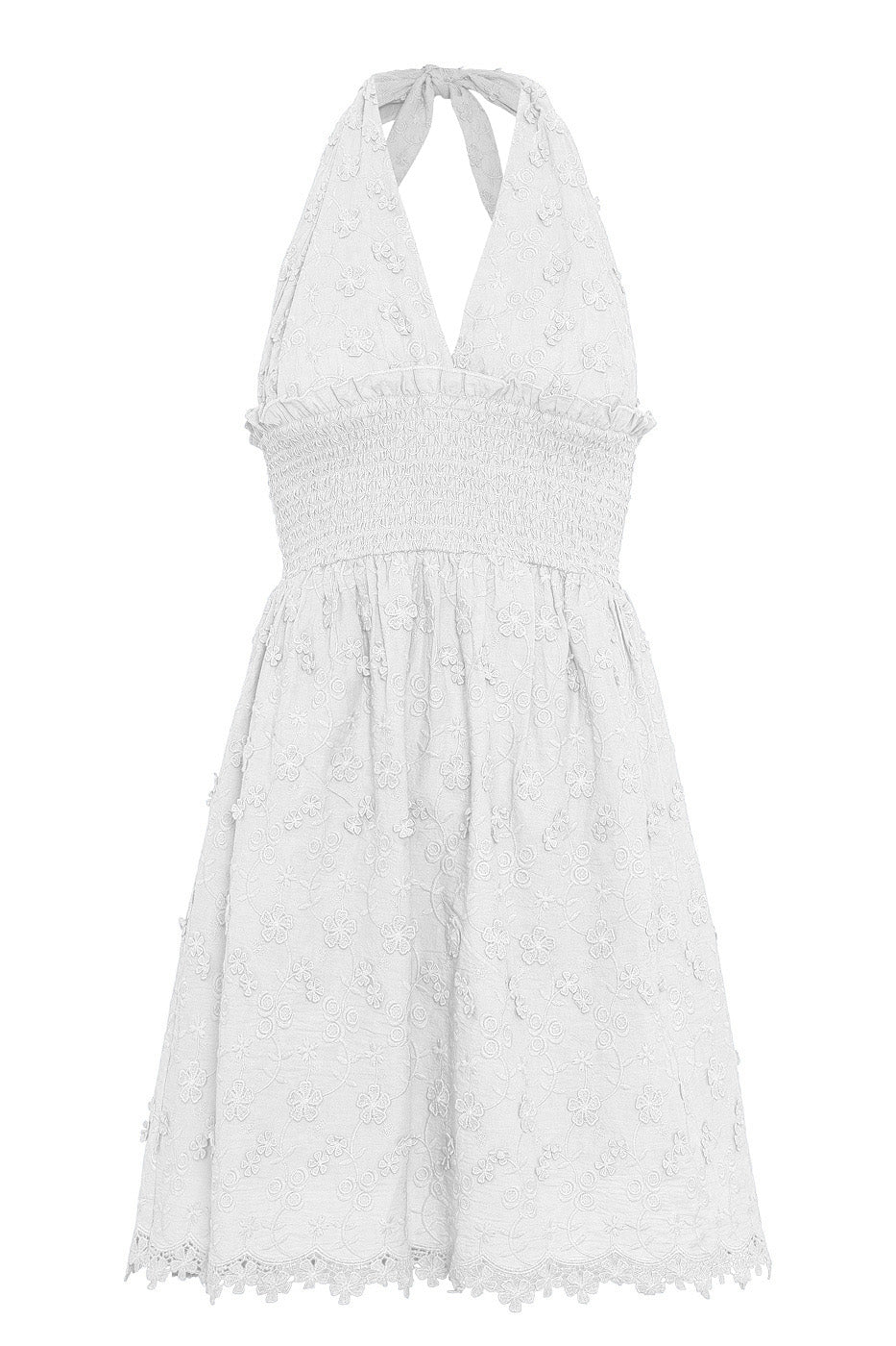 Evelyn Mini Dress - Vit