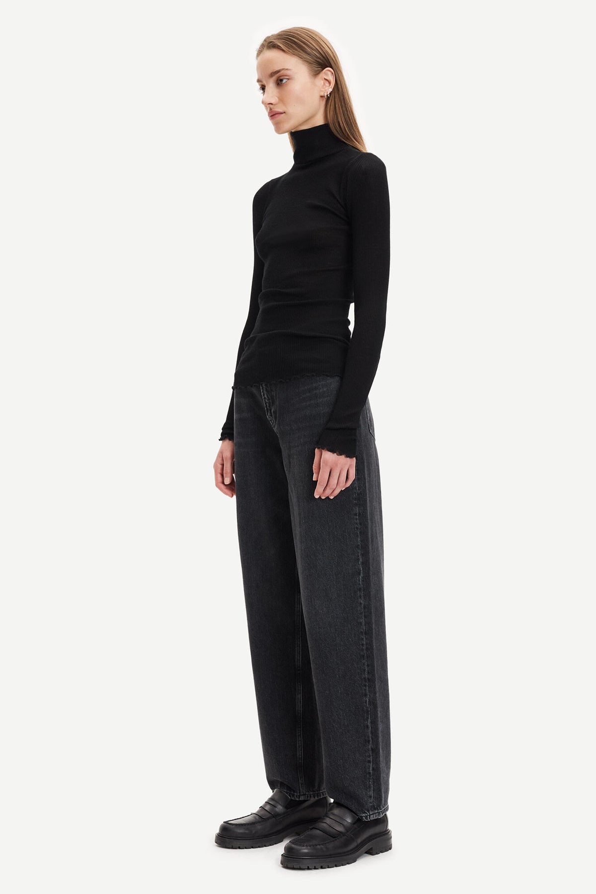 Doudo T-N T-Shirt Ls - Black