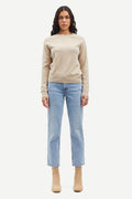 Boston O-Neck - Cream Melange