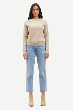 Boston O-Neck - Cream Melange