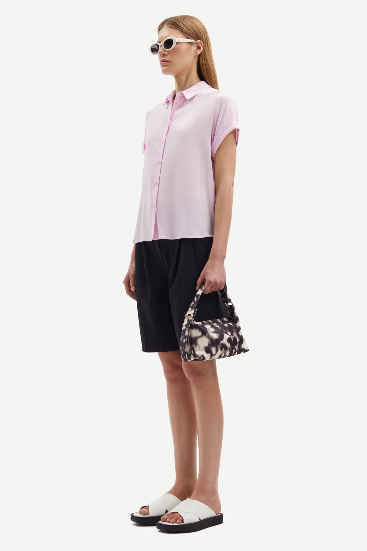 Majan Ss Shirt - Lilac Snow