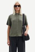 Mina Ss Shirt - Dusty Olive