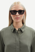 Mina Ss Shirt - Dusty Olive
