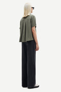 Mina Ss Shirt - Dusty Olive
