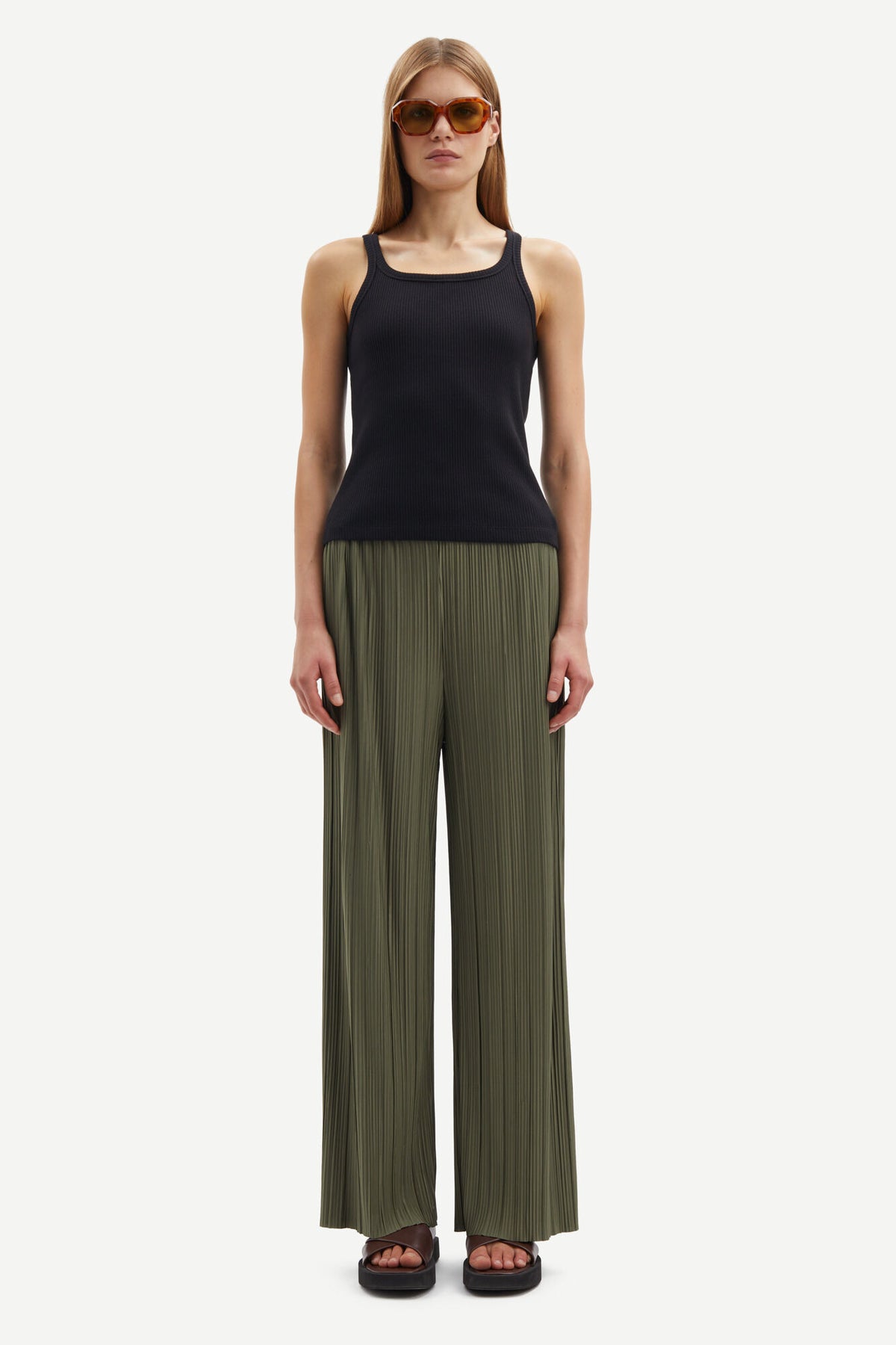 Uma Trousers - Dusty Olive