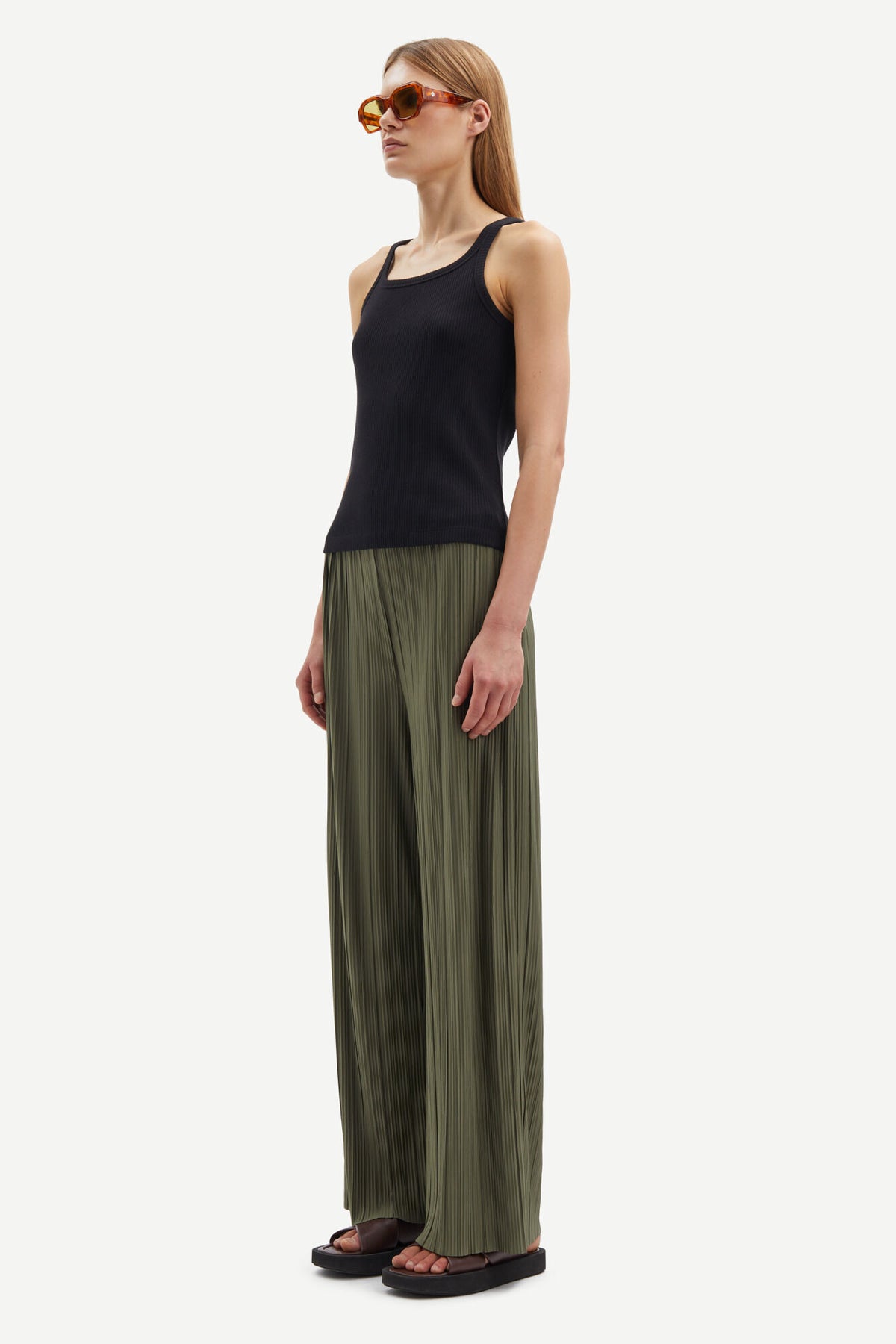 Uma Trousers - Dusty Olive