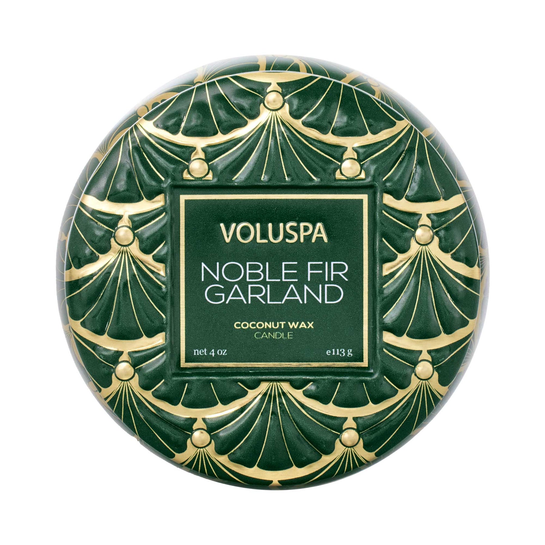Mini Tin Candle - Noble Fir Garland