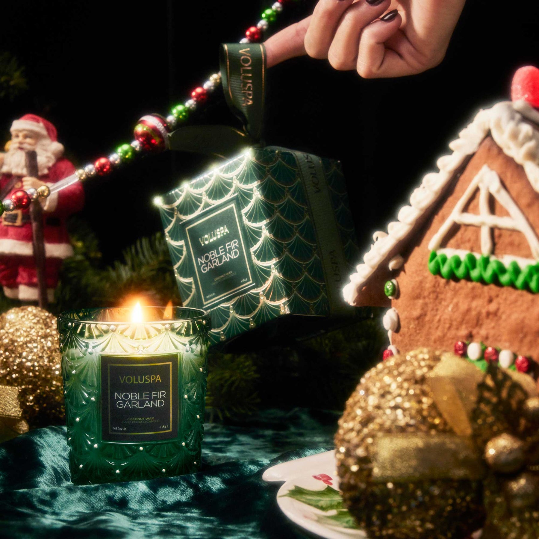 Classic Candle - Noble Fir Garland