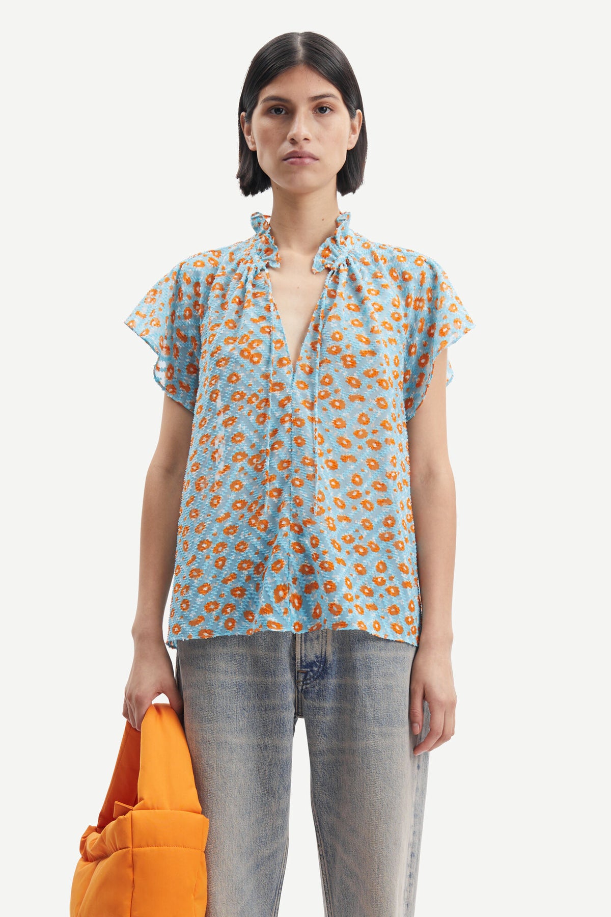 Karookh Blouse 14573 - Ditsy Topaz