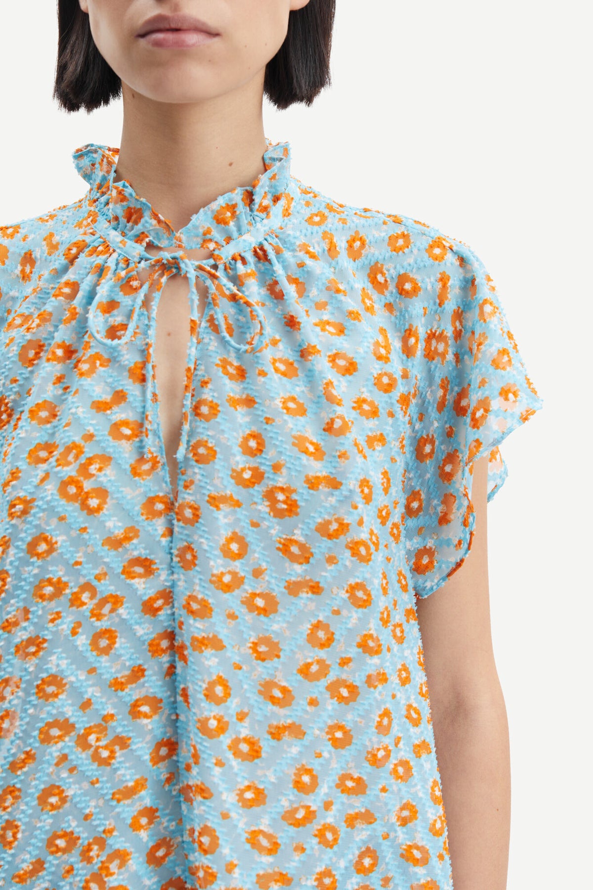 Karookh Blouse 14573 - Ditsy Topaz