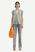 Karookh Blouse 14573 - Ditsy Topaz