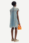 Karookh Dress 14573 - Ditsy Topaz