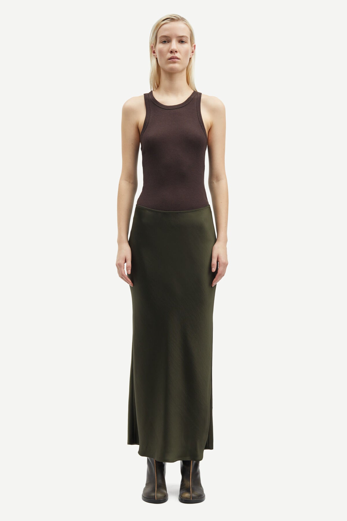 Saagneta Long Skirt - Forest Night