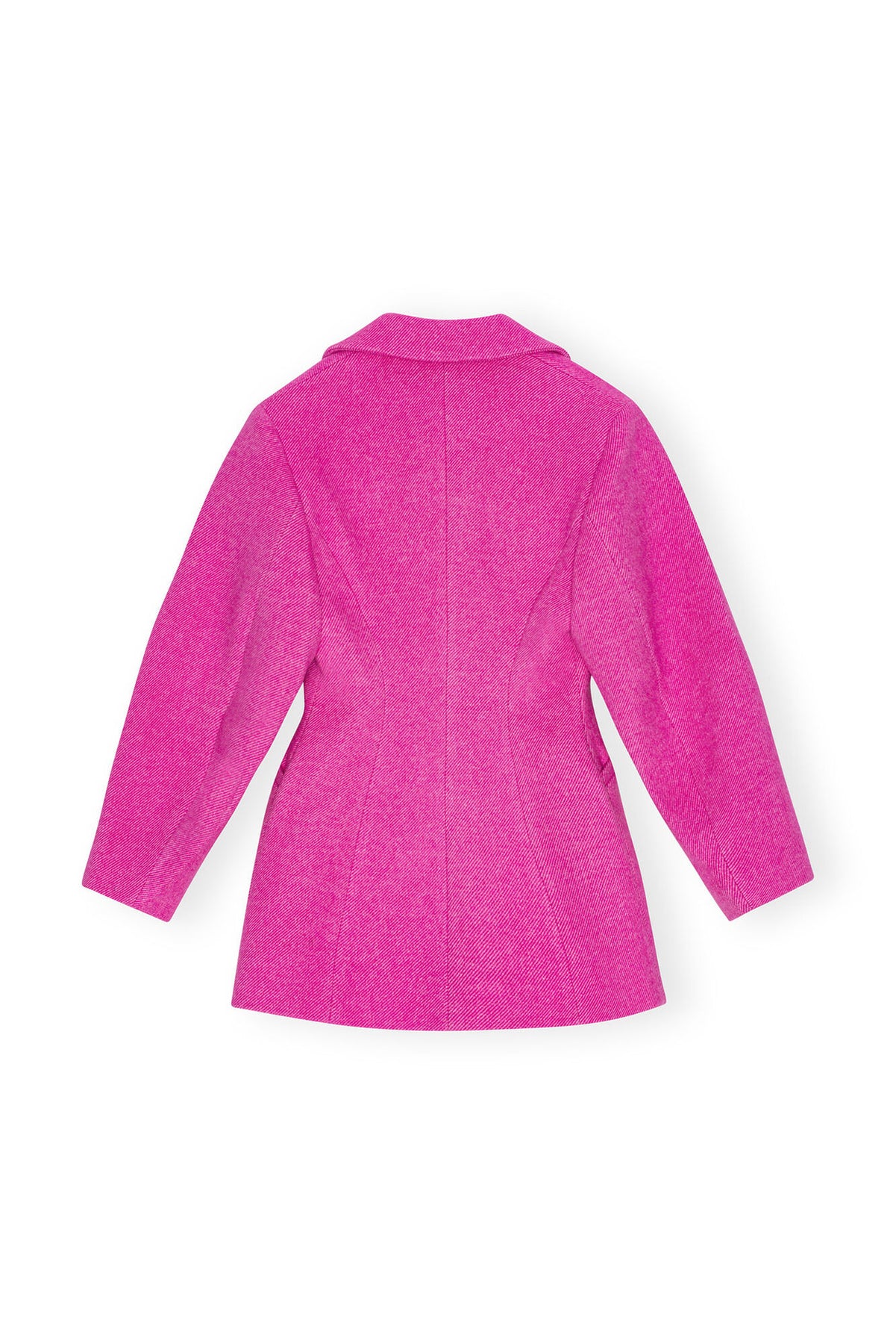 Twill Wool Suiting Fitted Blazer - Fiji Flower